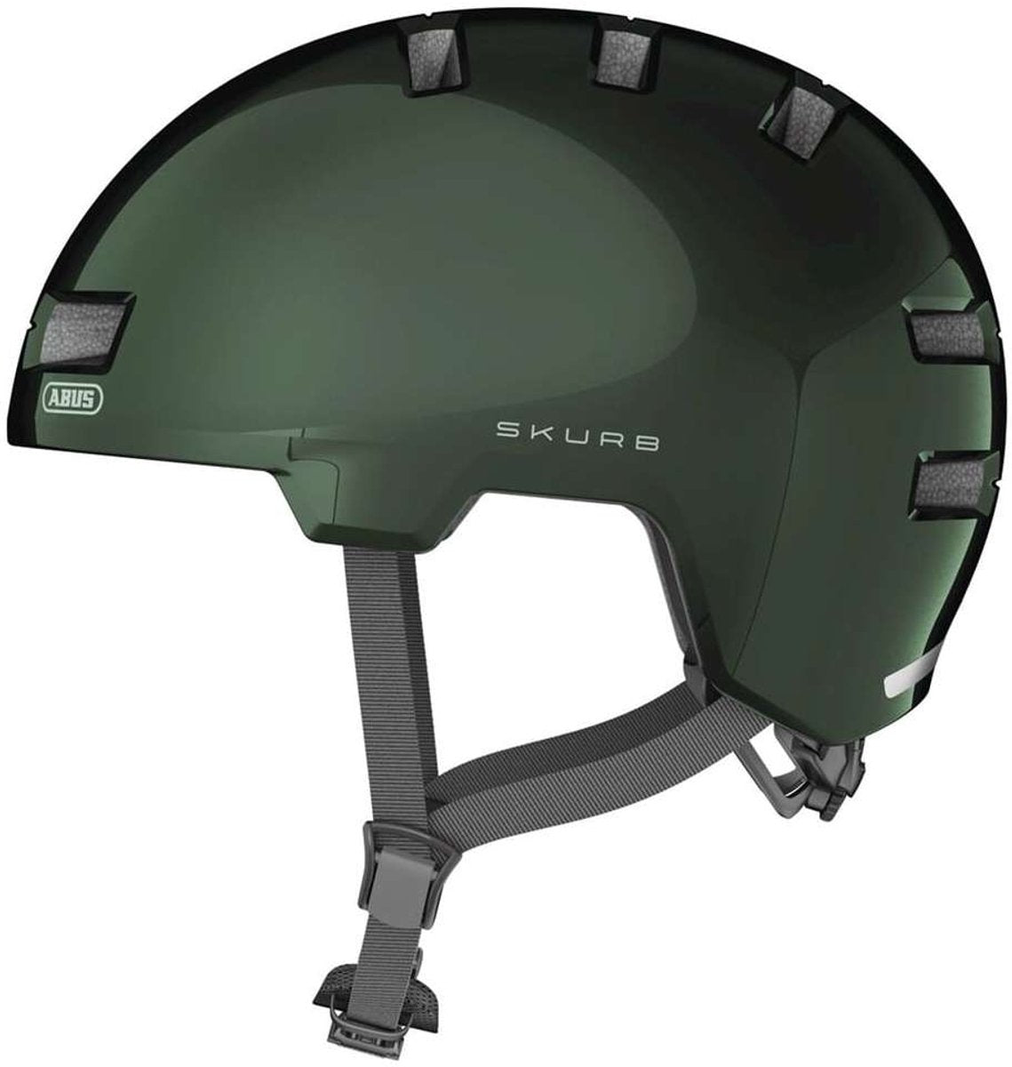 Abus hjelm skurb mosgrøn m 55-59cm