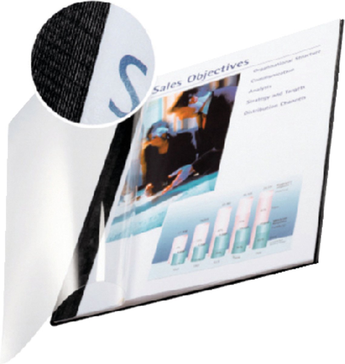 Leitz impressbind fleksible betræk - 3,5 mm - sort - 10 stk