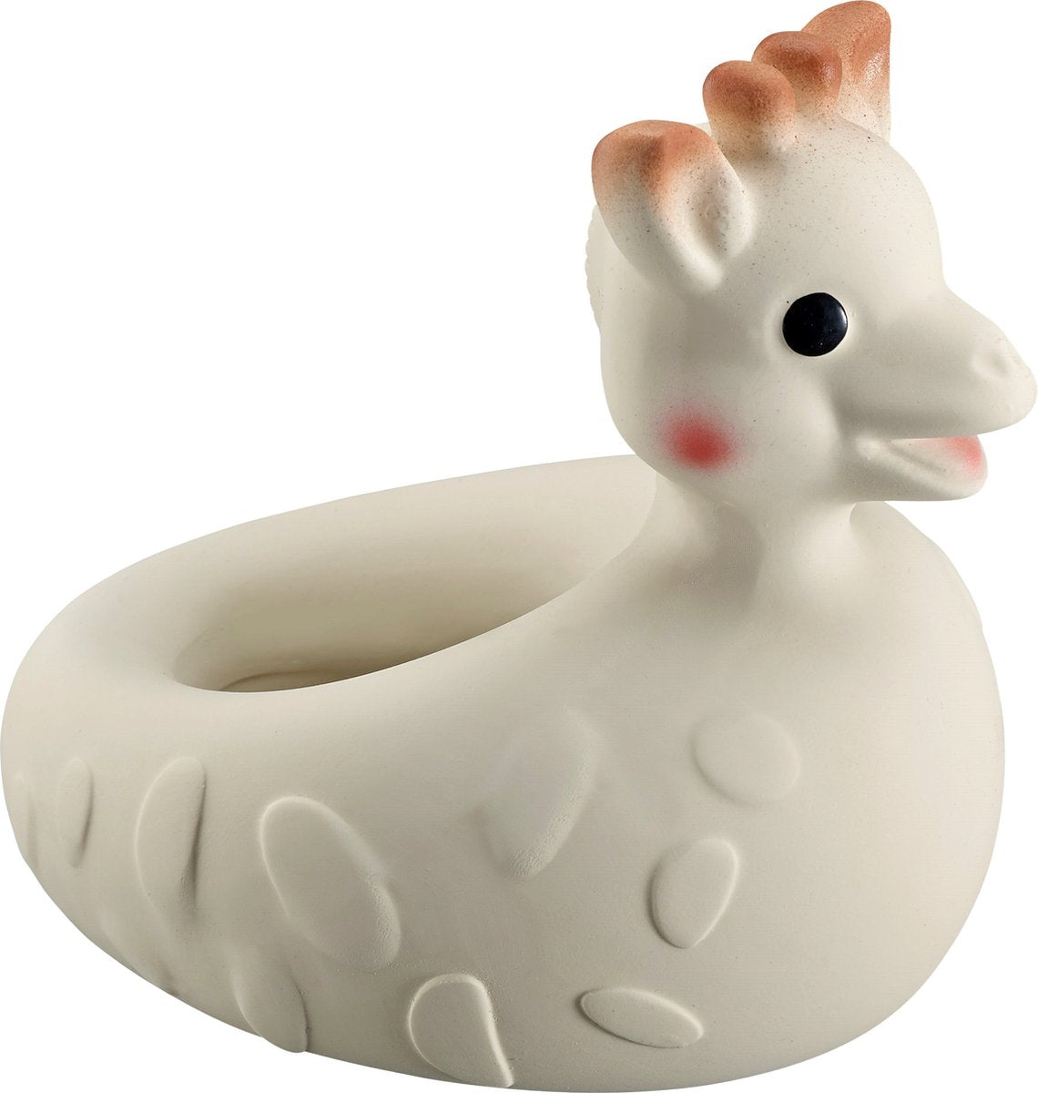 Sophie the giraffe so'pure badelegetøj - badelegetøj - gummiand - 100% naturgummi - 11x8x11 cm - ok-biobaseret - fra 0 måneder - beige brun