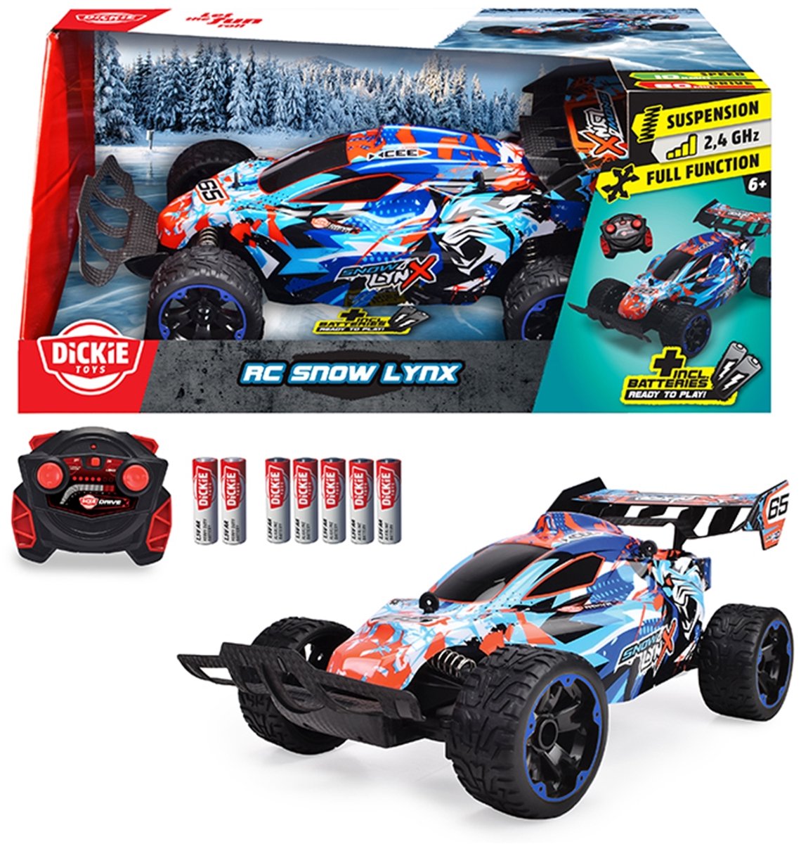 Dickie Toys 201106015 Snow Lynx 1:16 RC modelbil til begyndere Elektrisk buggy