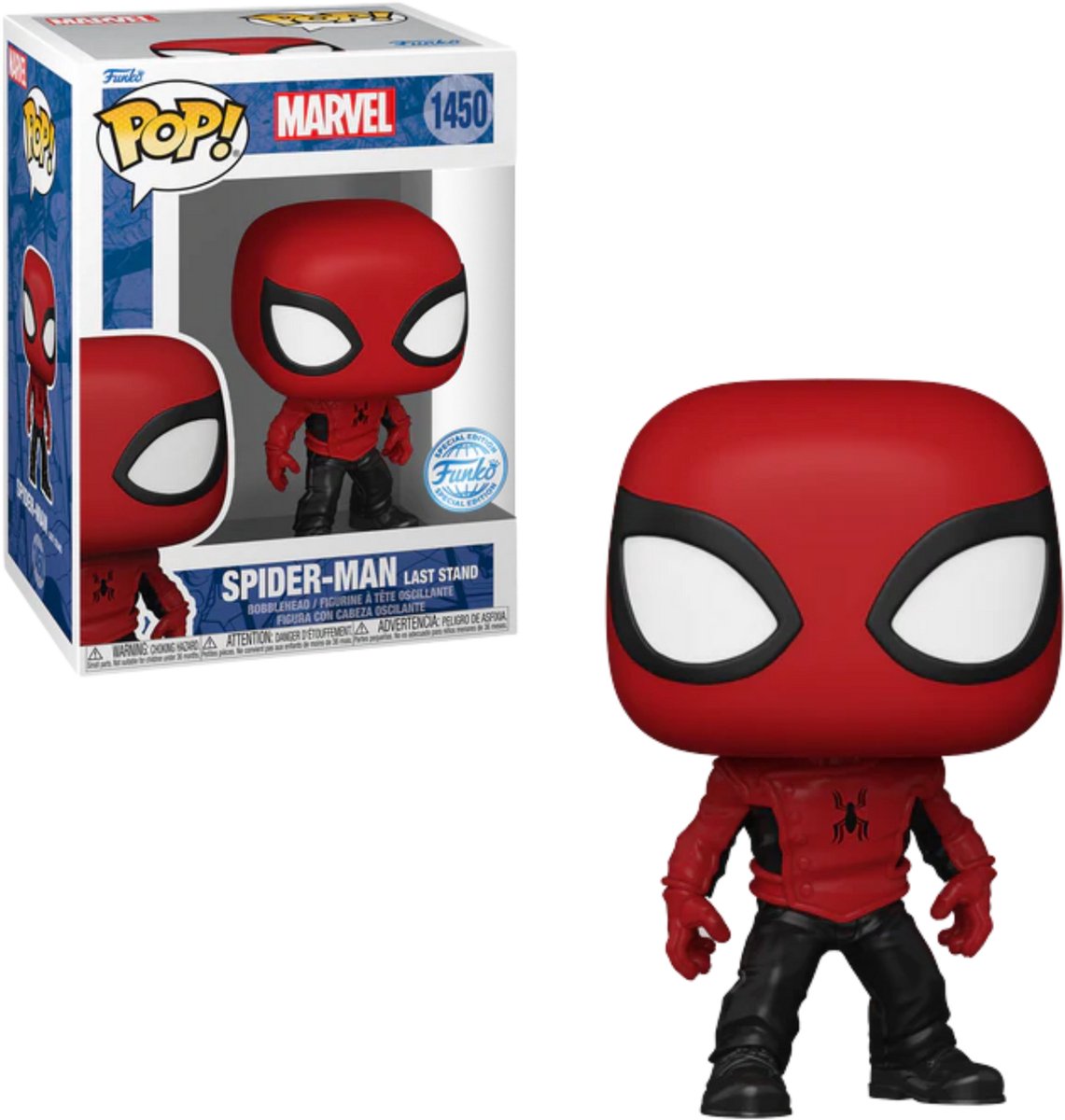 Funko pop! marvel: spider-man last stand #1450 px eksklusivt