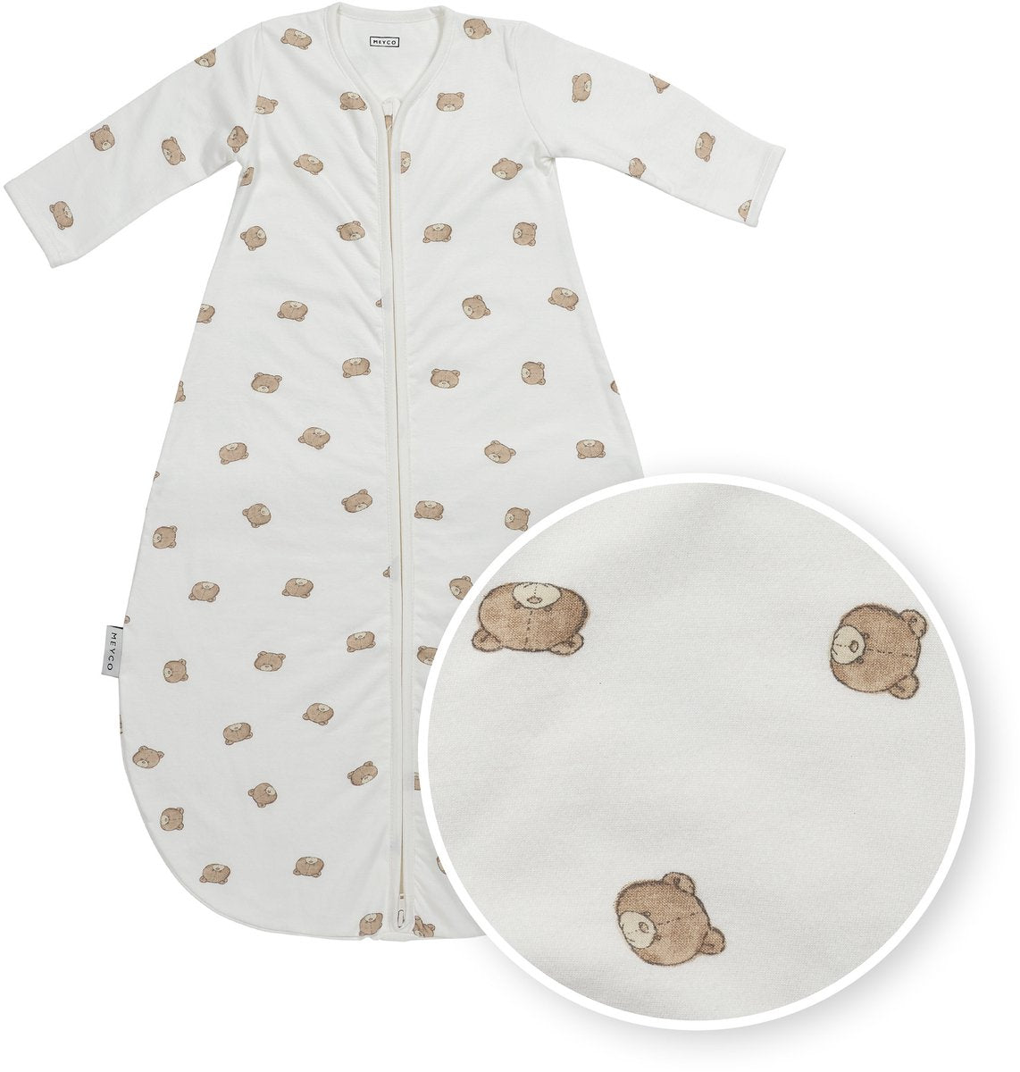 Meyco baby bear baby sovepose rund - flerfarvet - 90cm - 1,0 tog
