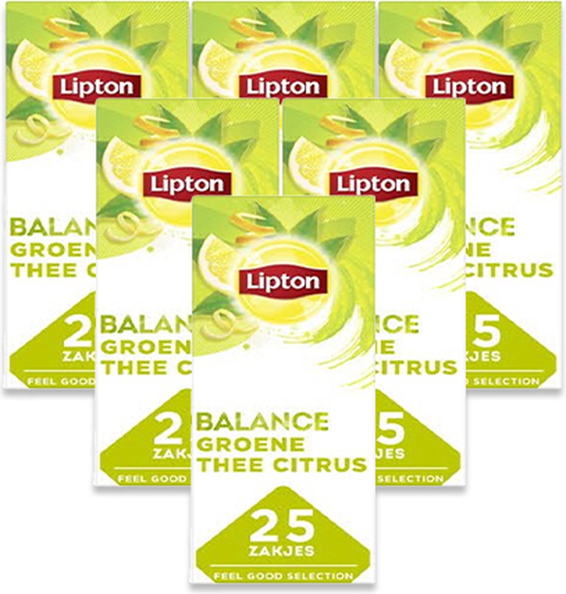 Lipton feel good udvalg af grøn te citrus (6x25 stykker)