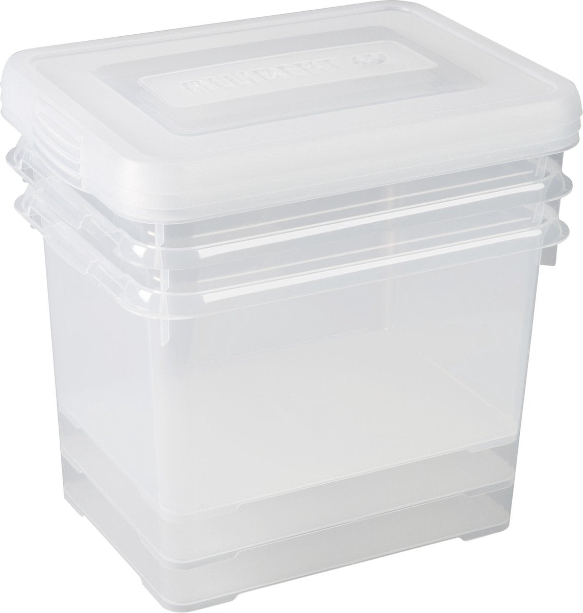 Curver handy box - opbevaringsboks - 3x20 liter - gennemsigtig - 3 stk