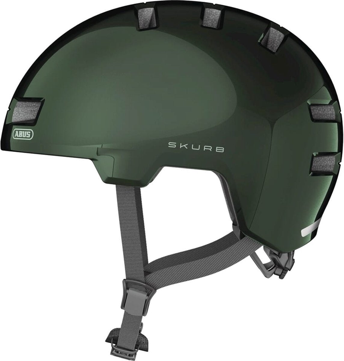 Abus hjelm skurb mosgrøn s 52-56cm