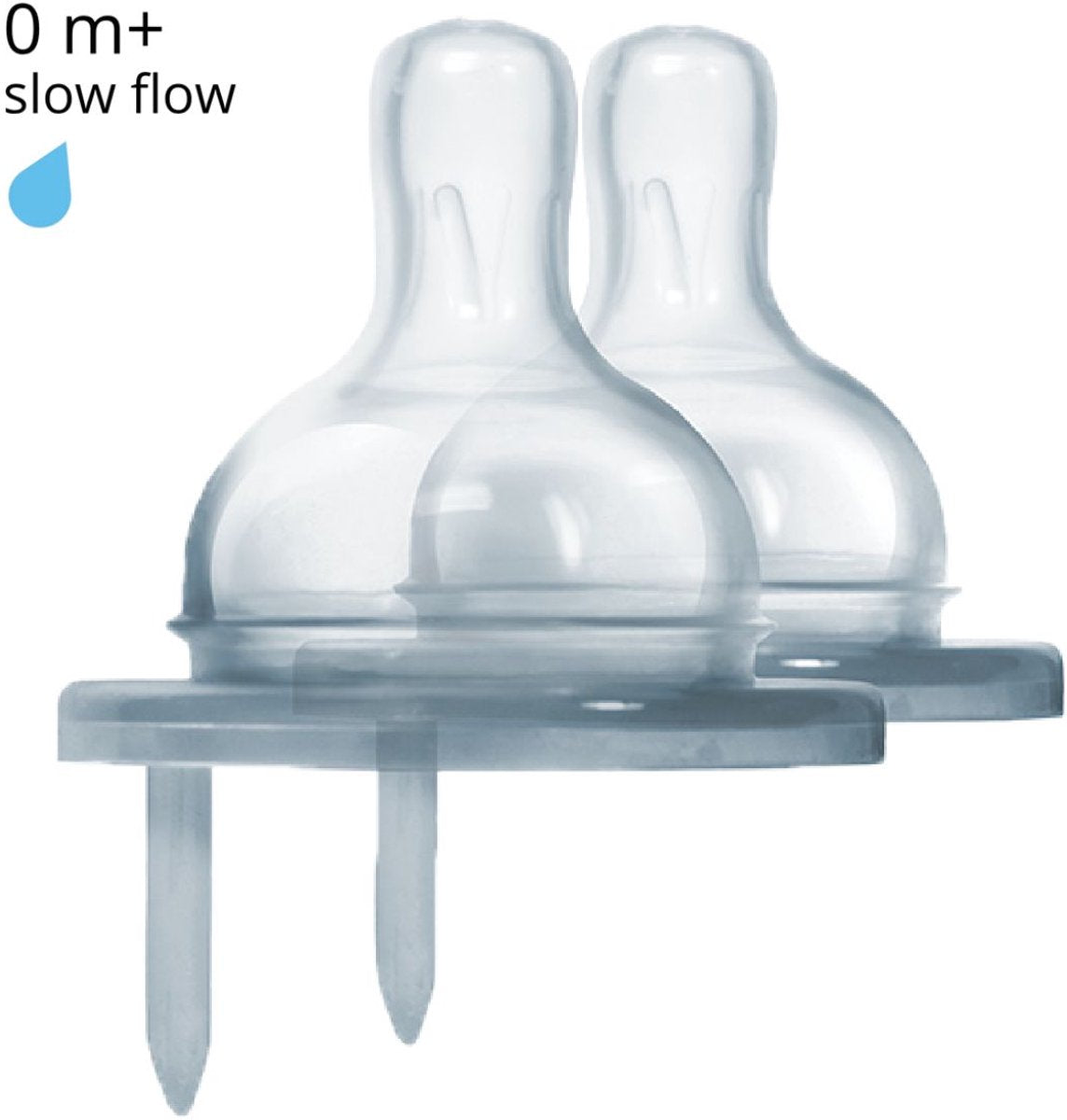 Pura silikonesutter - langsom flow - 2 stk