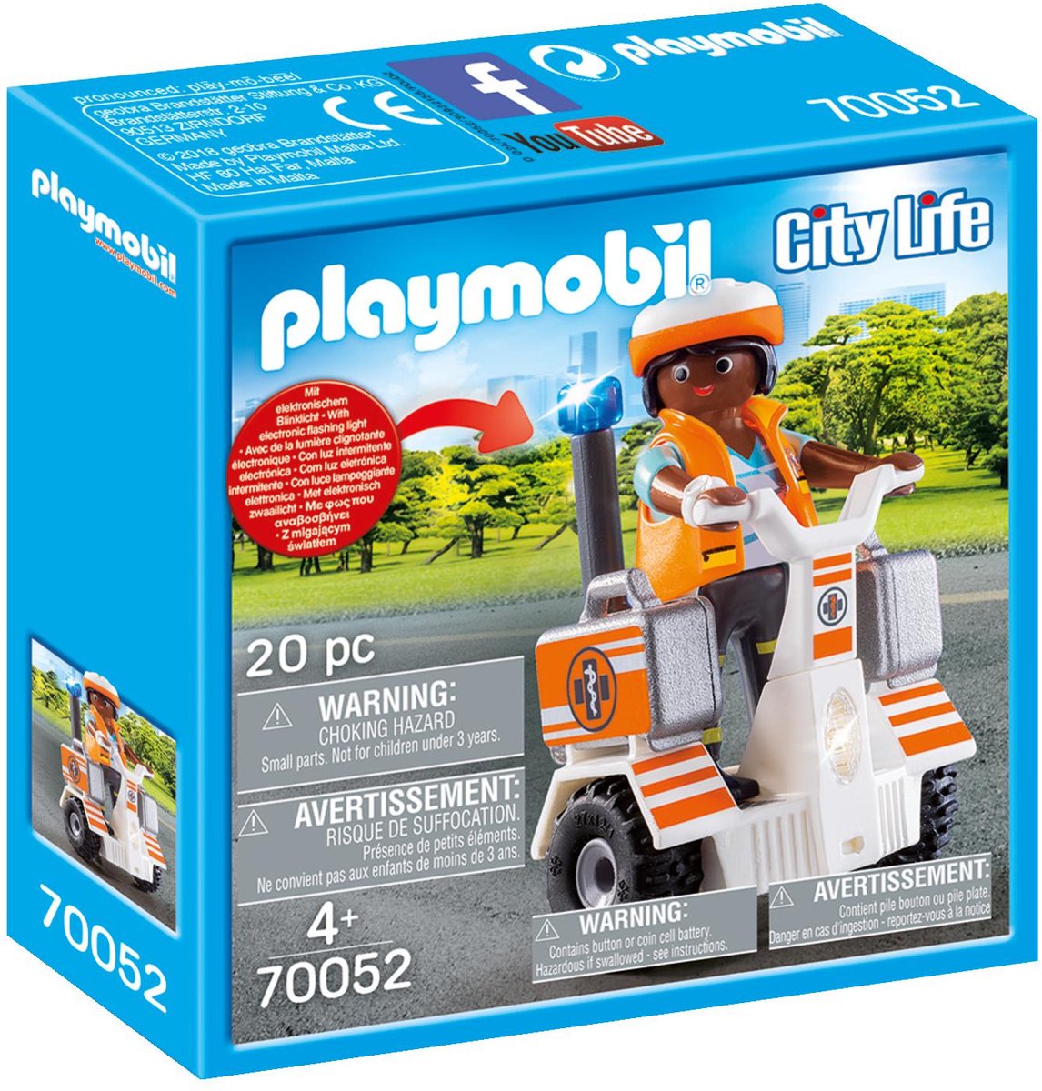 Playmobil 70052 førstehjælp balance racer secouriste et gyropode