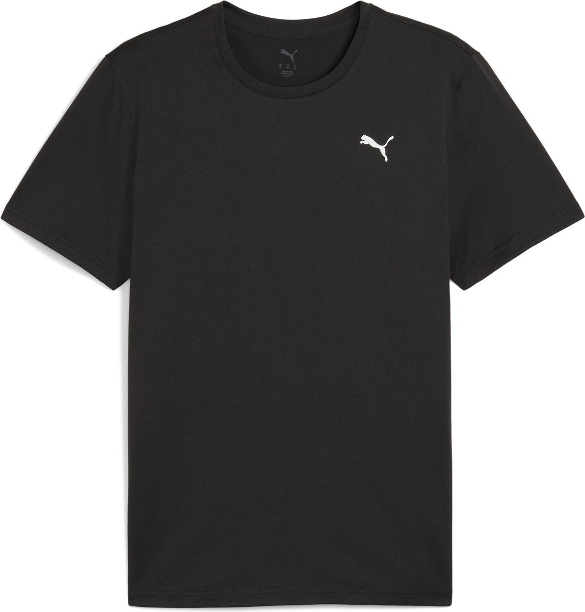 Puma m tad essentials solid cat tee (lc small cat) sportstrøje til mænd - sort