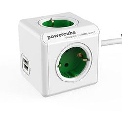 Designnest strømskinne allocacoc powercube hvid grøn