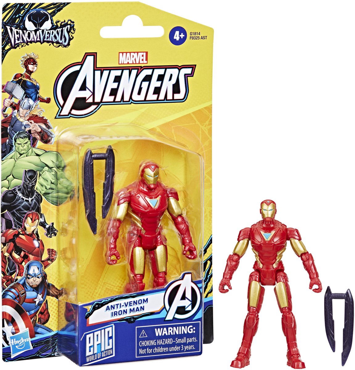 Marvel hasbro actionfigur iron man venom 10 cm legetøj.