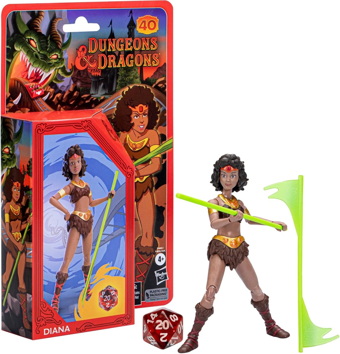 Hasbro dungeons dragons actionfigur diana 15 cm flerfarvet