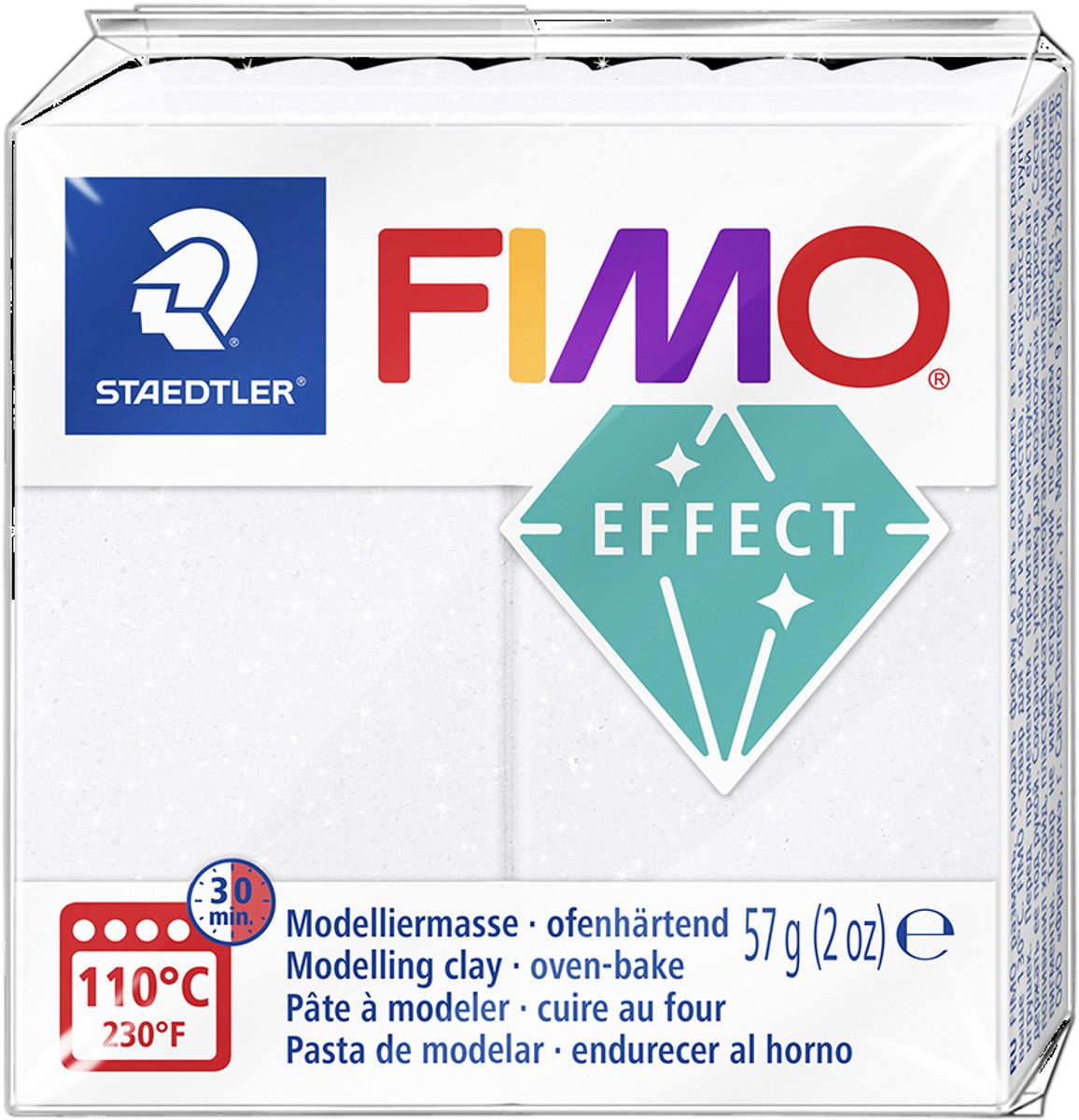 Fimo effekt ovnhærdende modellervoks standardblok 57 g - galakseblå