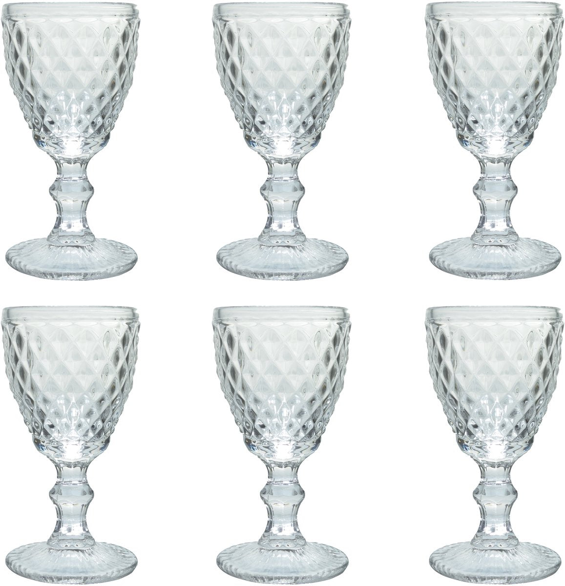 Medard de noblat - diamant - vinglas 20 cl - gennemsigtig - 6 stk