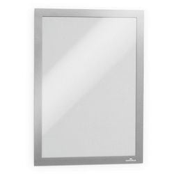 Holdbar duraframe® a4 bulk pack, selvklæbende plakatramme, metal-sølv, 10 stk.