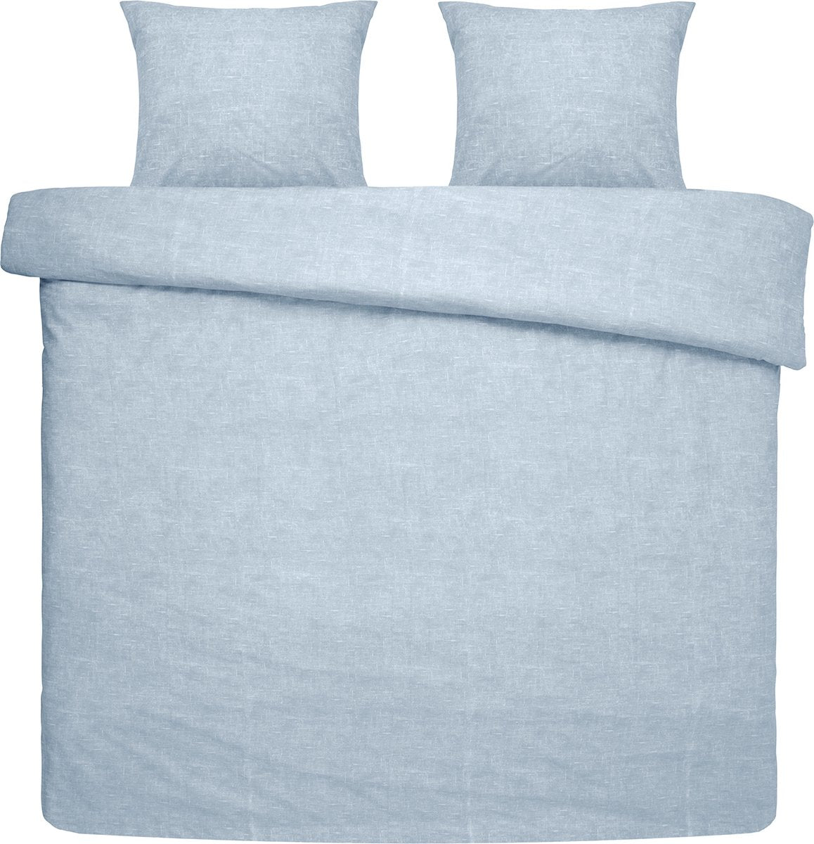 Damai dekbedovertrek ebba - biologisch katoen - 240x200 220 cm - soft blue + 2 kussenslopen 60x70