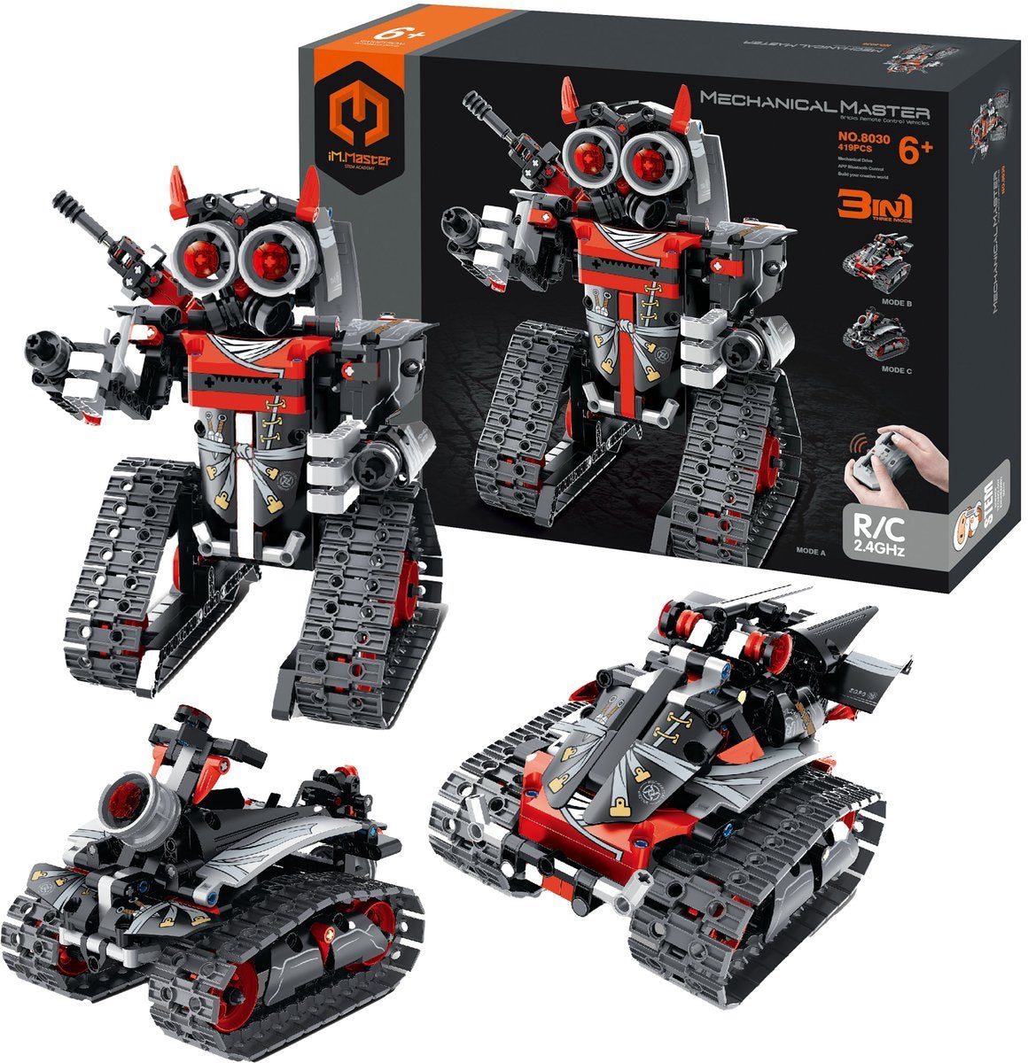 Intet navn im.master rc robot - 3-i-1 byggelegesæt - stilklegetøj
