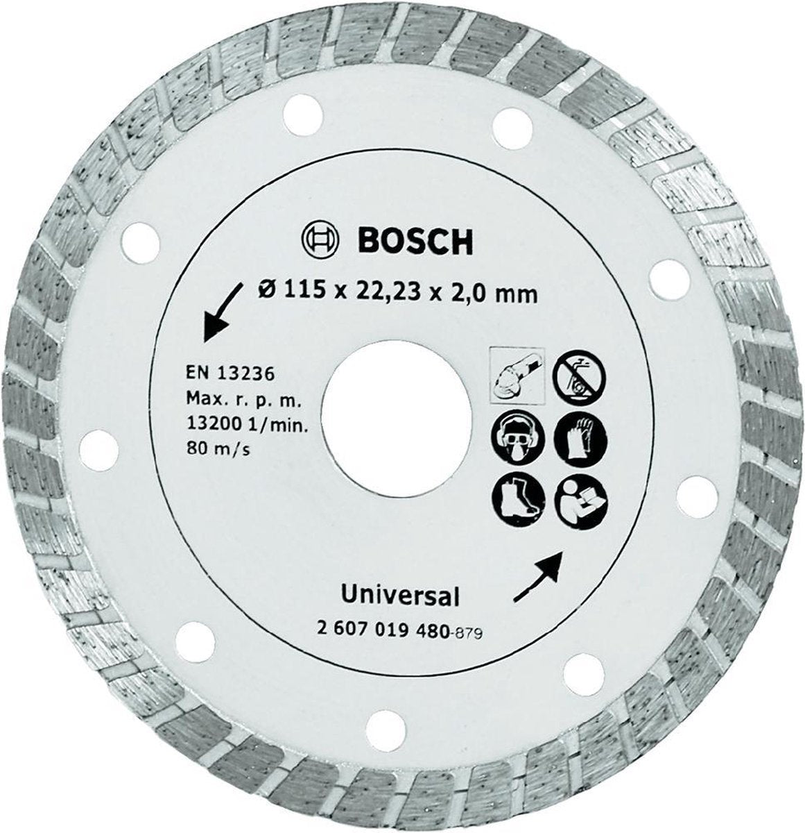 Bosch diamantslibeskive - turbo - 115 mm