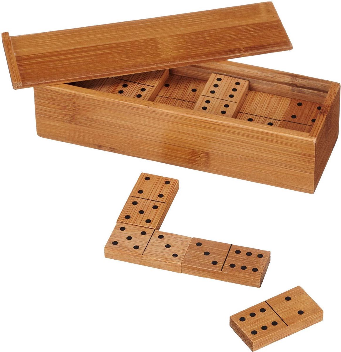 Philos domino, dobbelt 6, bambus