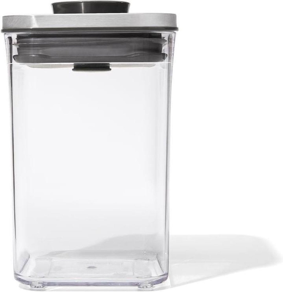 Oxo - pop stål opbevaringsdåse - lille - lav - 1,0 liter