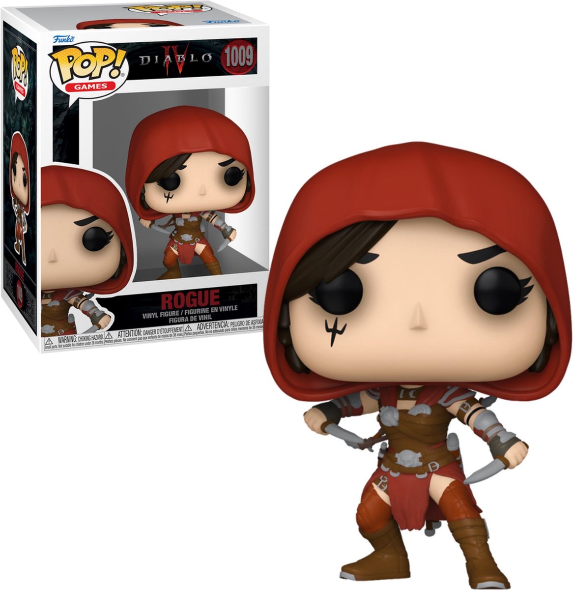 Funko diablo 4 - rogue vinyl figur 1009 pop! flerfarvet