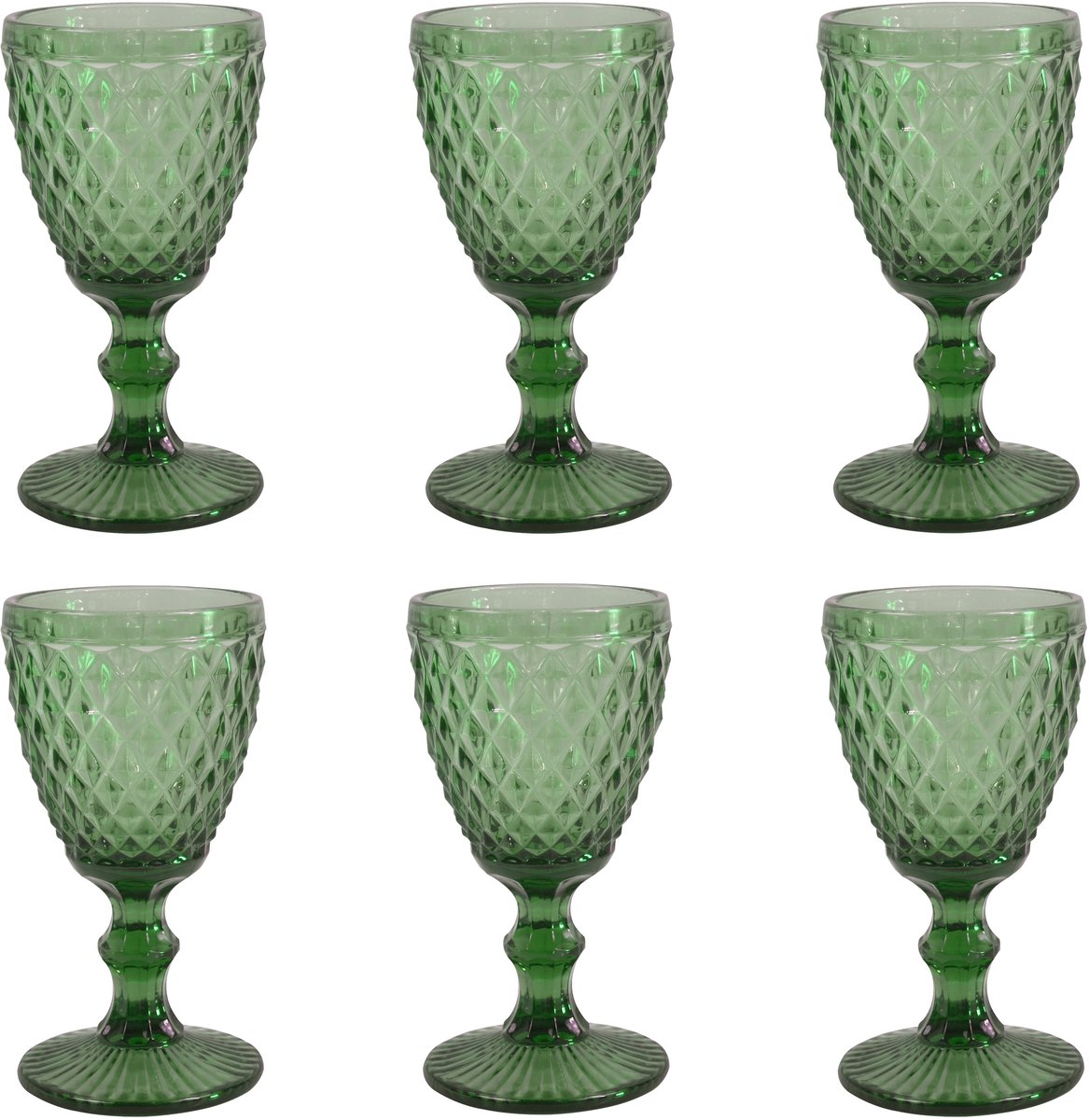 Medard de noblat - diamant - vinglas 20 cl - grøn - 6 stk