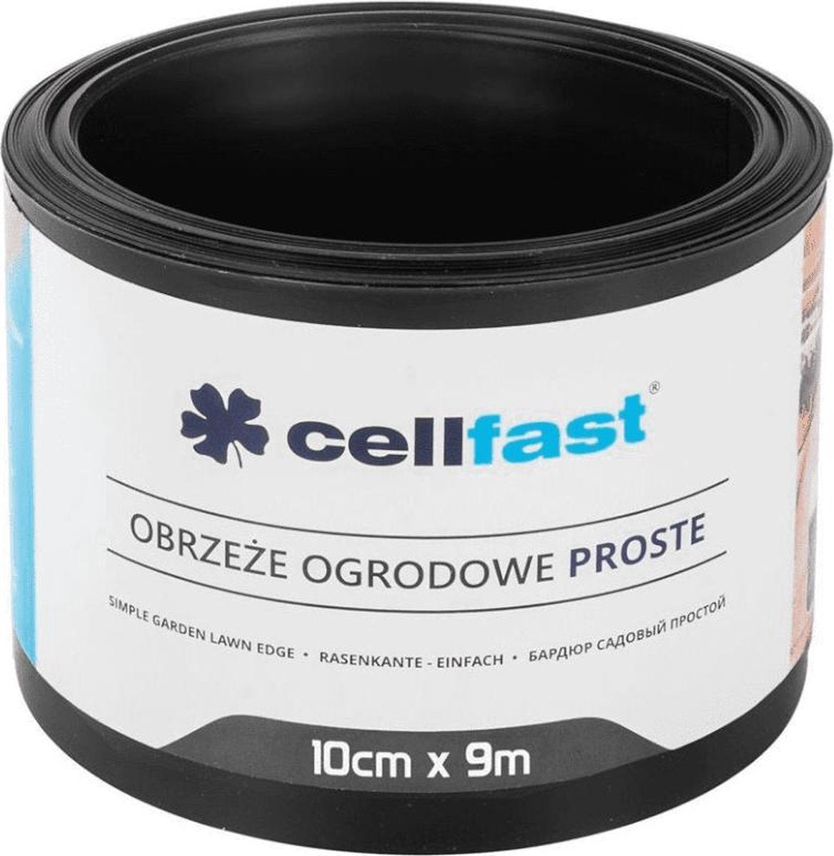 Cellfast - lige havekant 10cm x 9m sort