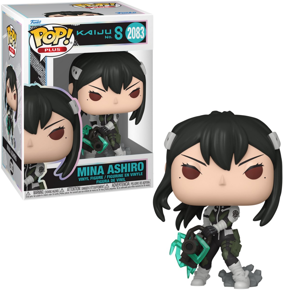 Funko kaiju no. 8 mina ashiro (chase editon mulig!) vinyl figur 2083 unisex pop! - neutral - standard