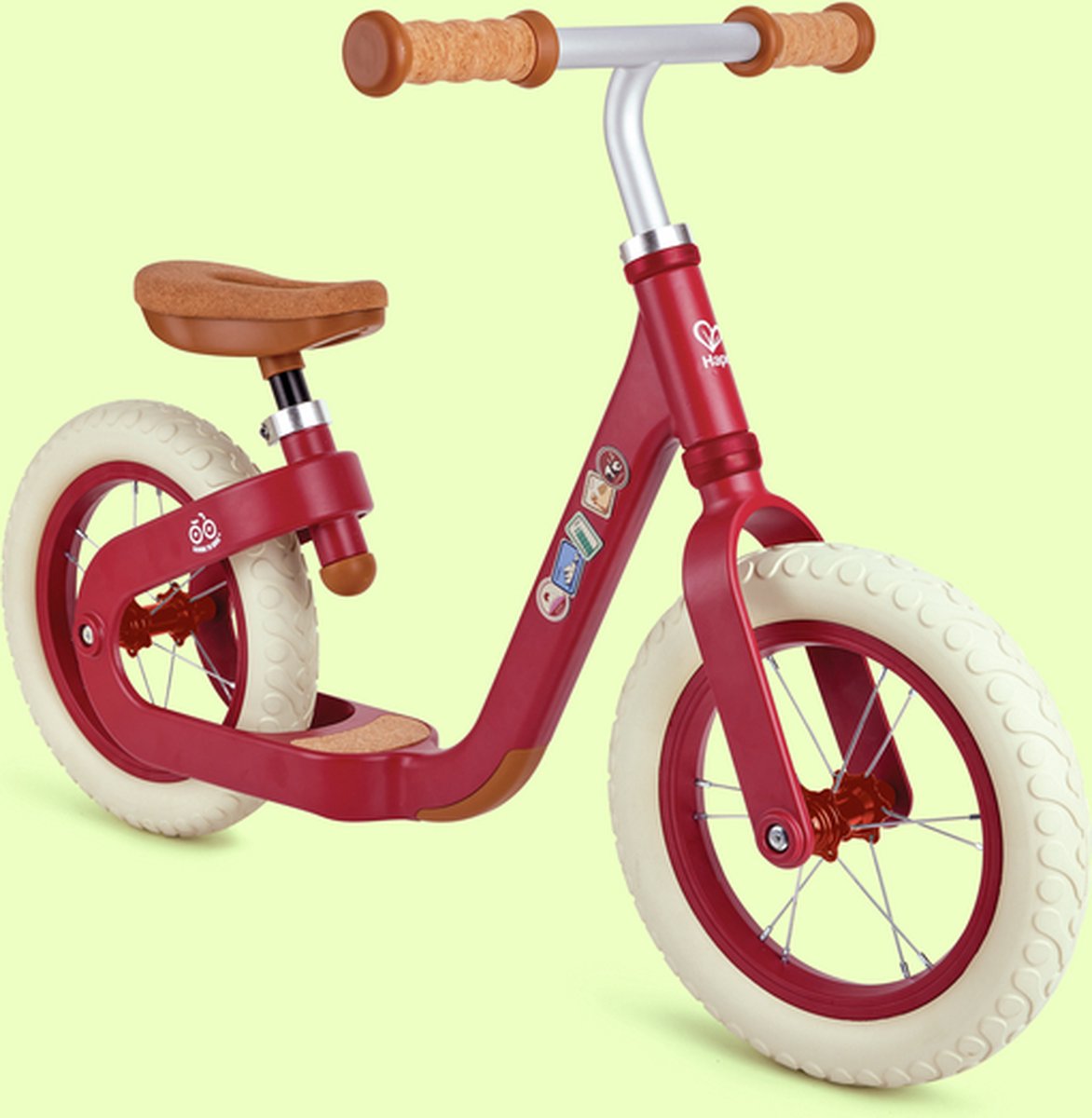 Lær at køre på Hape balancecykel - rød