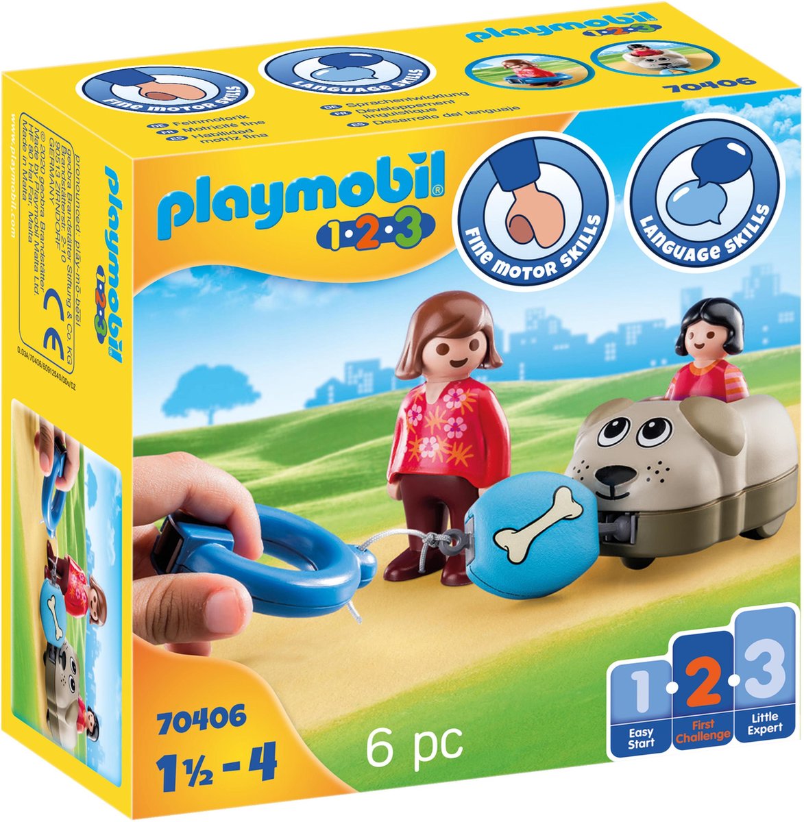 Playmobil 1.2.3 hundetog - 70406