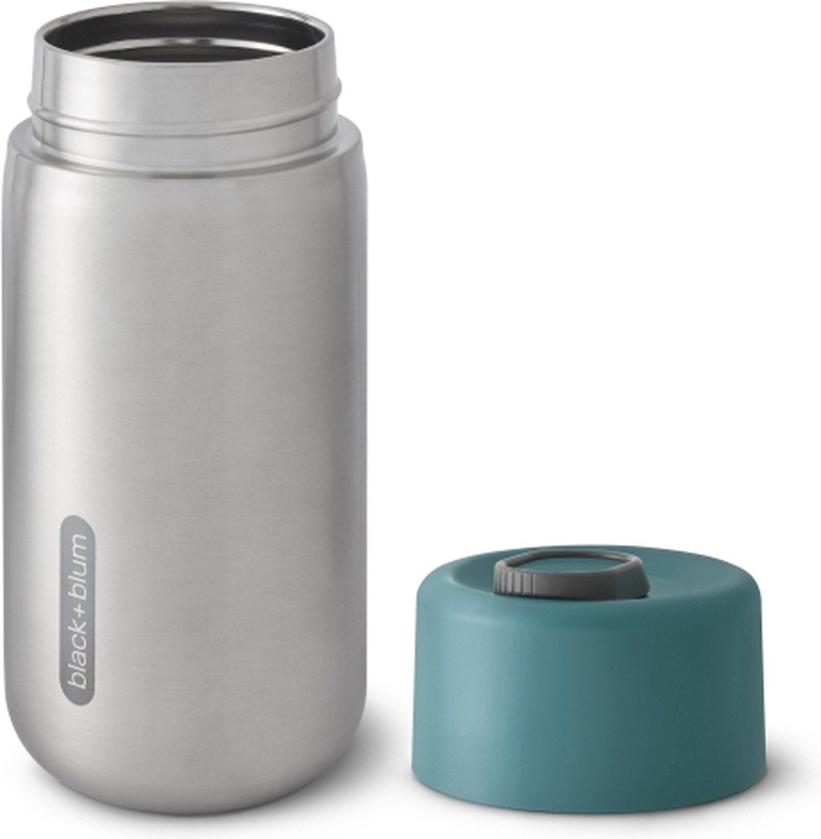 Sort blum sort+blum rustfri termokandekop - 340ml - blå