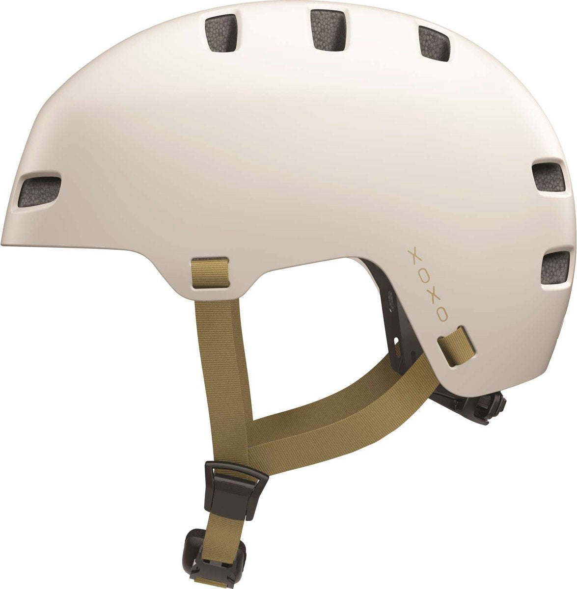 Abus cykelhjelm xoxo eco birch taupe m - 54-58 cm - beige - velegnet til brug på elcykler - bycykler - 400 g