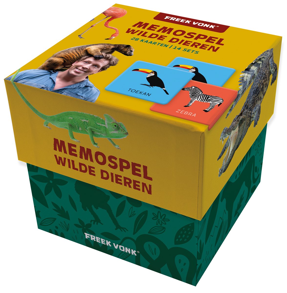 Billedbøger freek spark memo spil - vilde dyr huskespil - fra 3 år