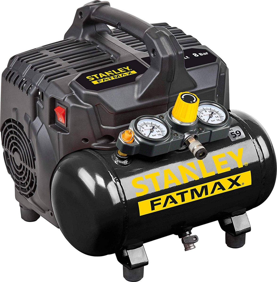 Stanley kompressor dst 101 8 6 fmxcm00 - luftkompressor oliefri - max. 59db