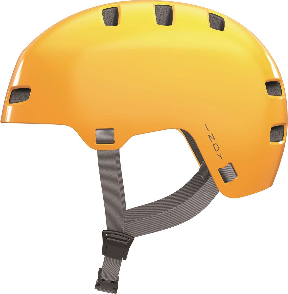 Abus cykelhjelm indy sennep gul m - 54-58 cm - gul - velegnet til brug på elcykler - bycykler - 390 g
