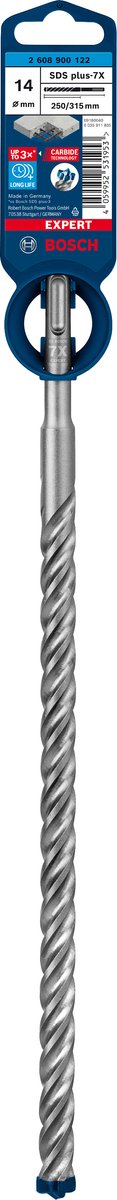 Bosch tilbehør ekspert sds plus-7x borehammer 14 x 250 x 315 mm - 1 stk. - 2608900122