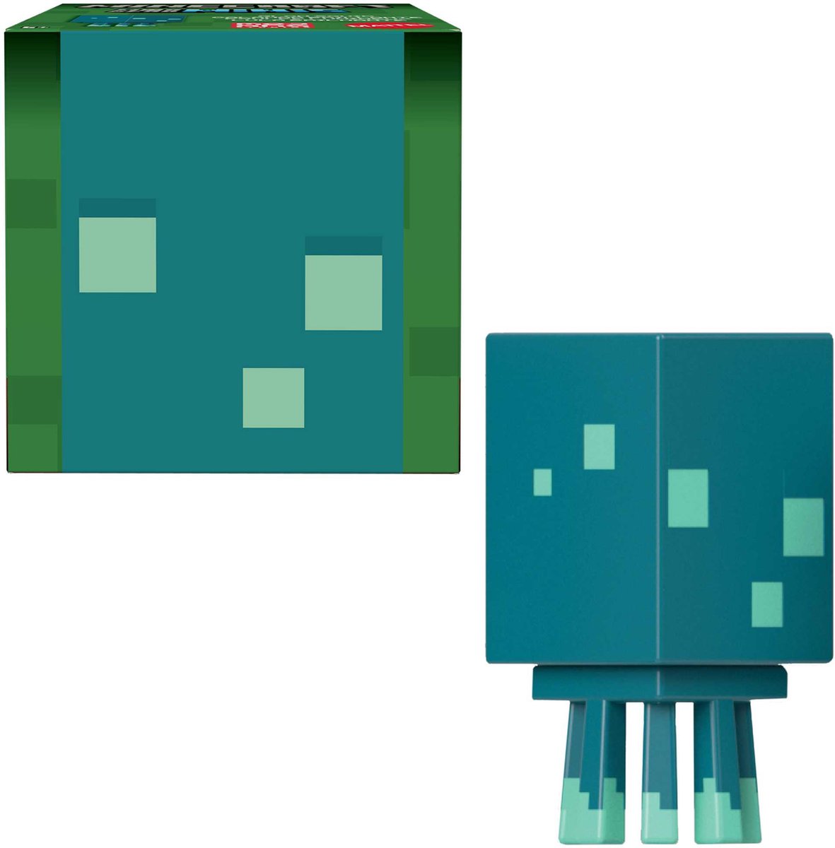 Minecraft mob heads minis - spille figur - turkis