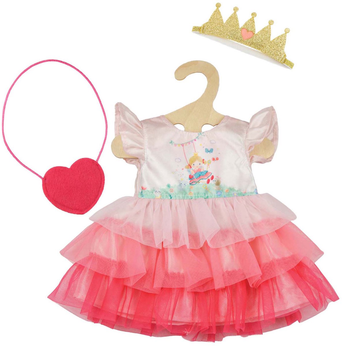 Heless dukkekjole prinsesse Emily, 35-45 cm