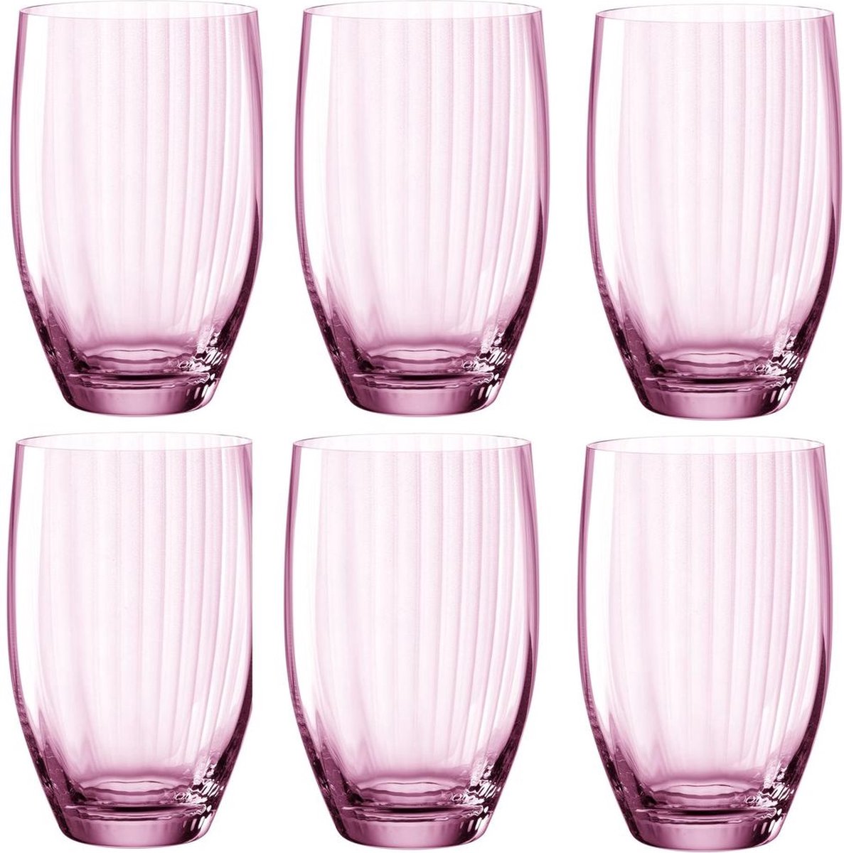Leonardo poesia long drink glas 460ml rosé - sæt med 6 stk