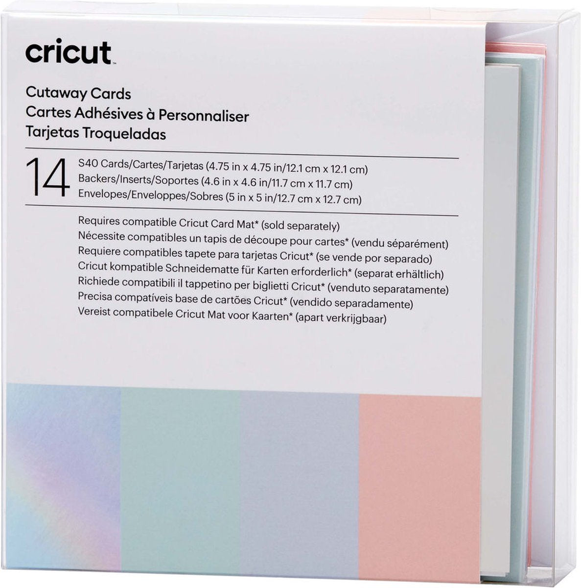 Cricut • cutaway kort pastel r40