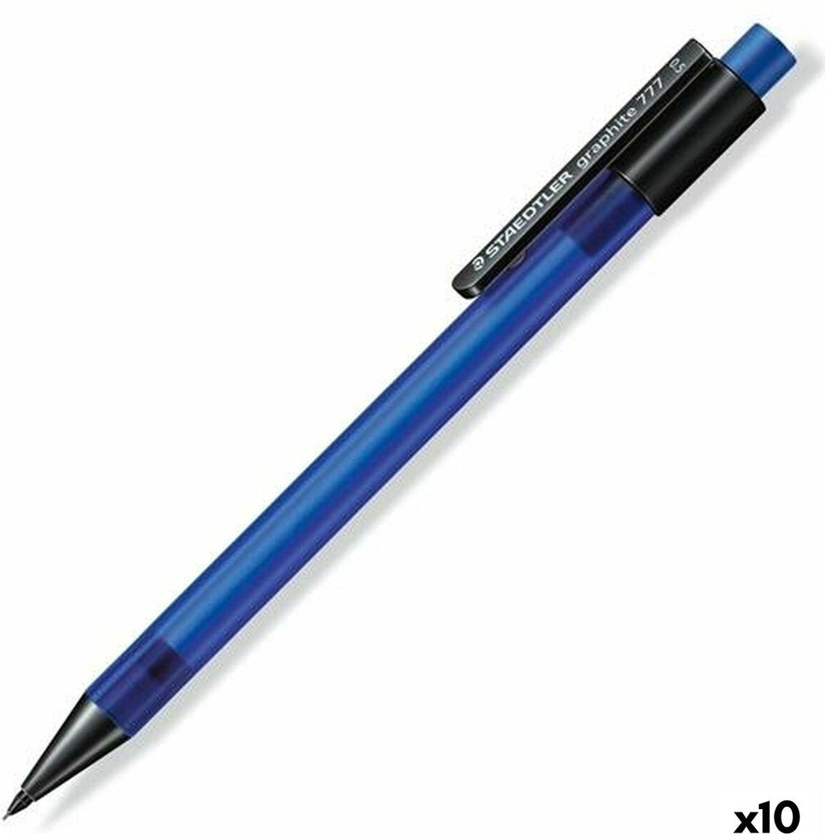 Staedtler mekanisk blyant grafit 777 blå 0,5 mm (10 stk.)