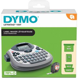 Etiketprinter dymo letratag qwertz sølv 538 g