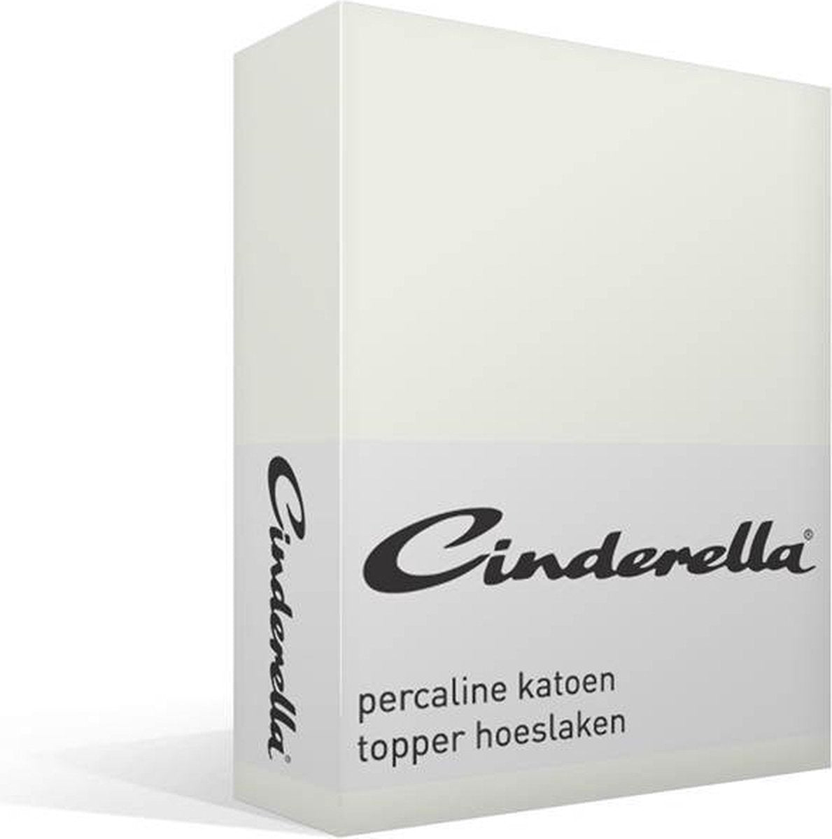 Cinderella weekend - topper hoeslaken (tot 15 cm) - katoen - 200x200 cm - ivoor