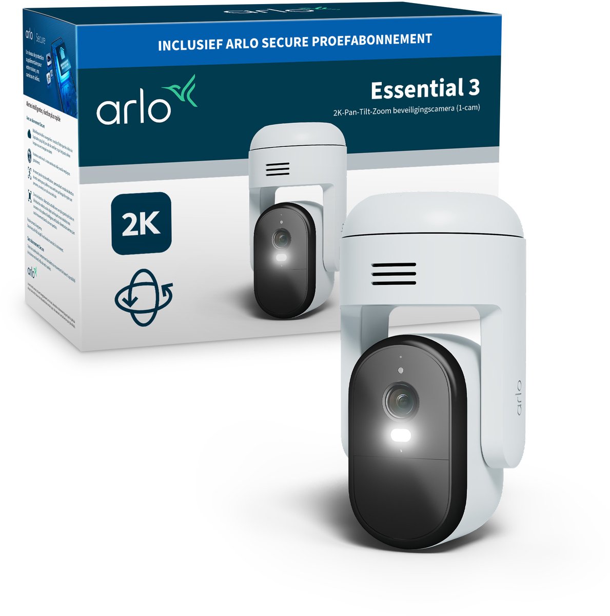 Arlo essential3 2k ptz sikkerhedskamera til udendørs - 1 ip kamera