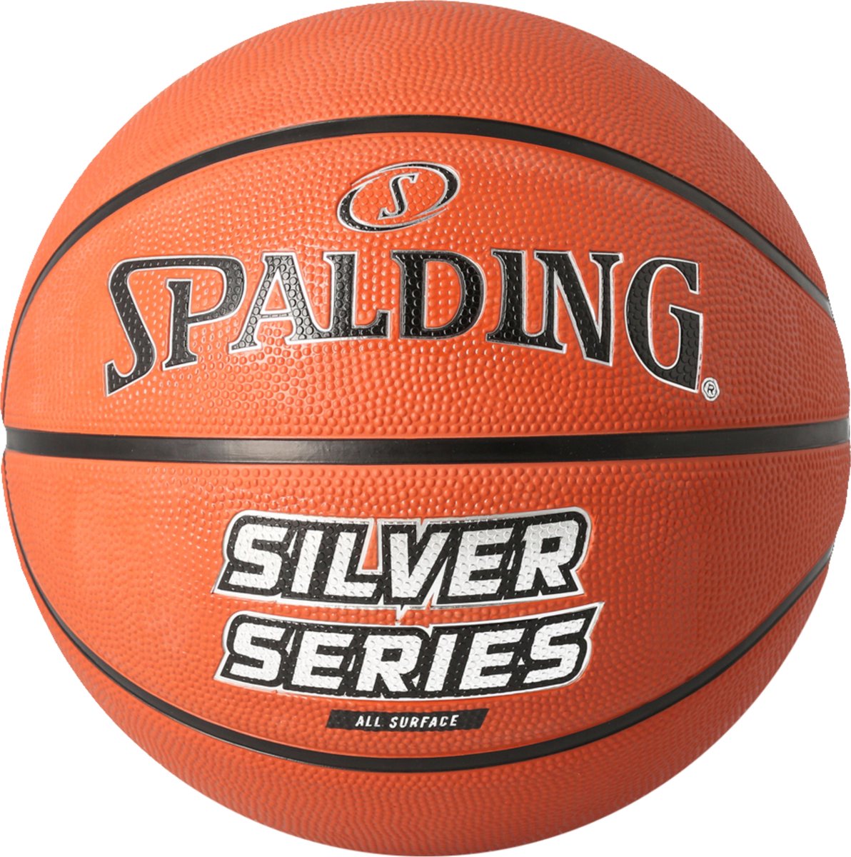 Spalding sølv serie gummibasketball