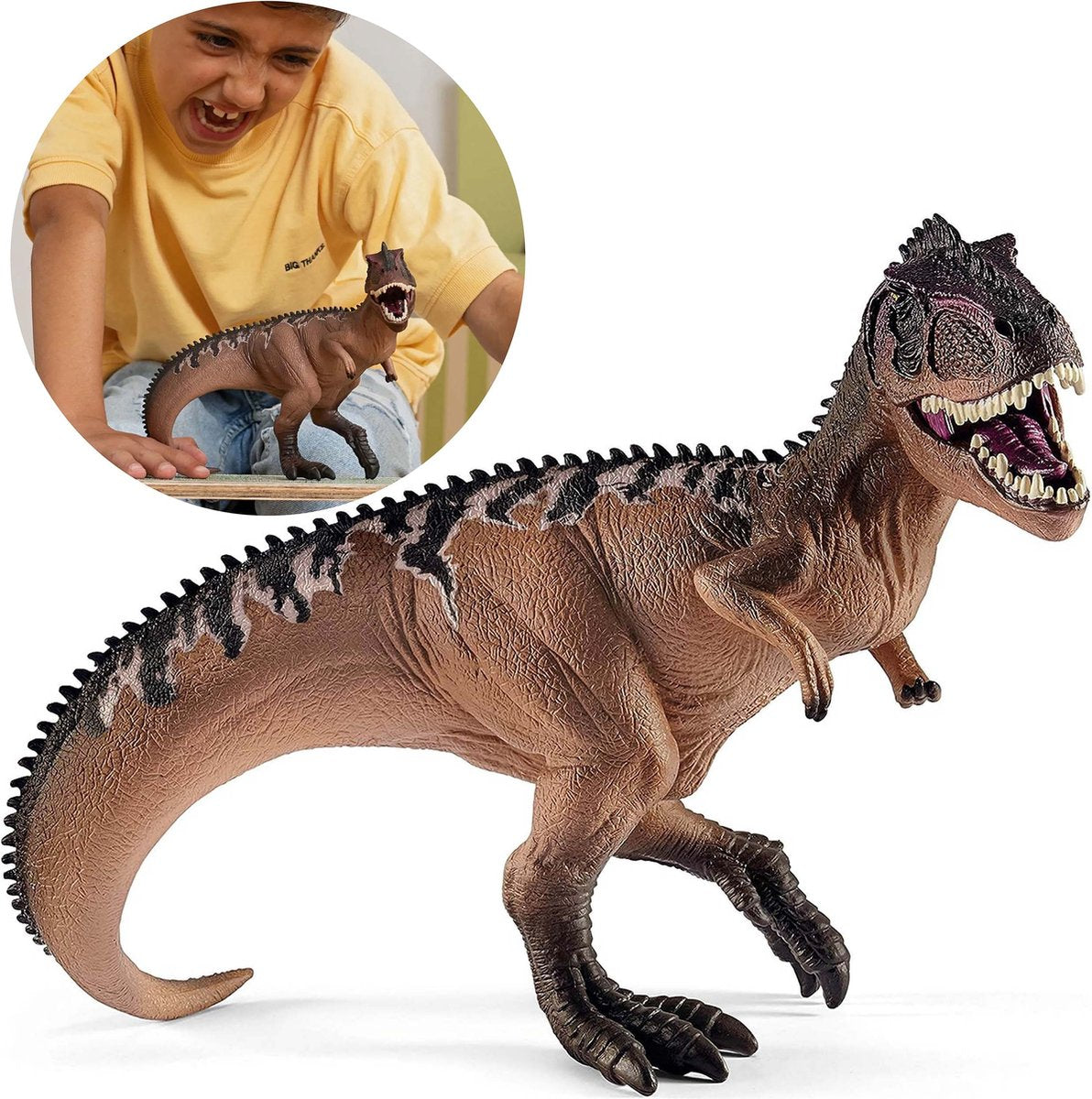 Schleich dinosaur - legefigur - giganotosaurus - børnelegetøj til drenge og piger - 5 til 12 år - 15010