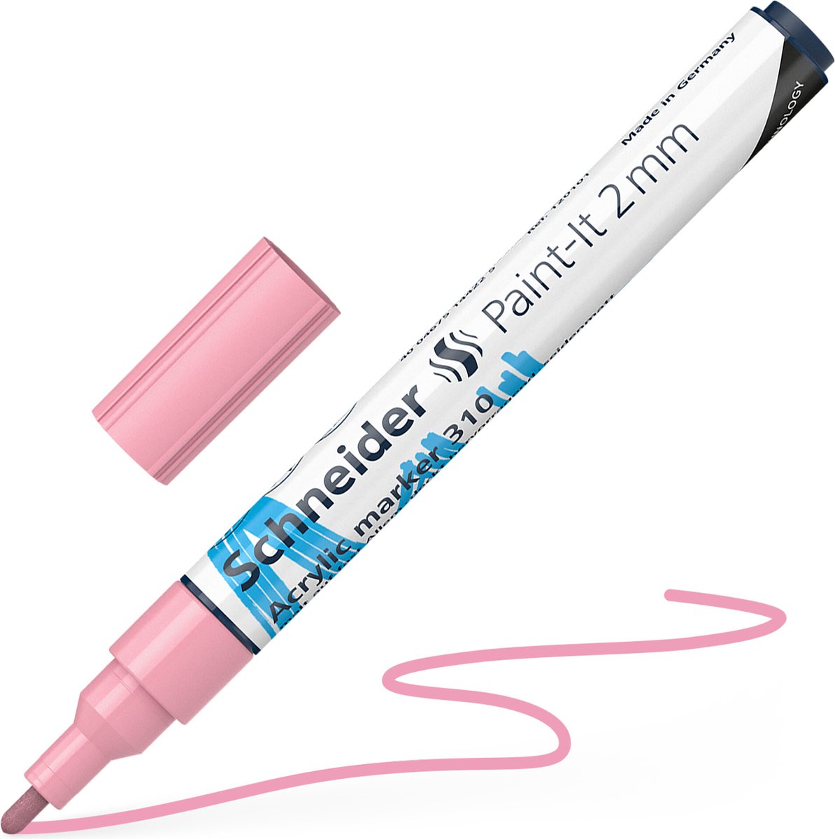 Schneider skriveredskaber schneider akryl tusch - paint-it 310 - 2mm - pastel pink - s-120129