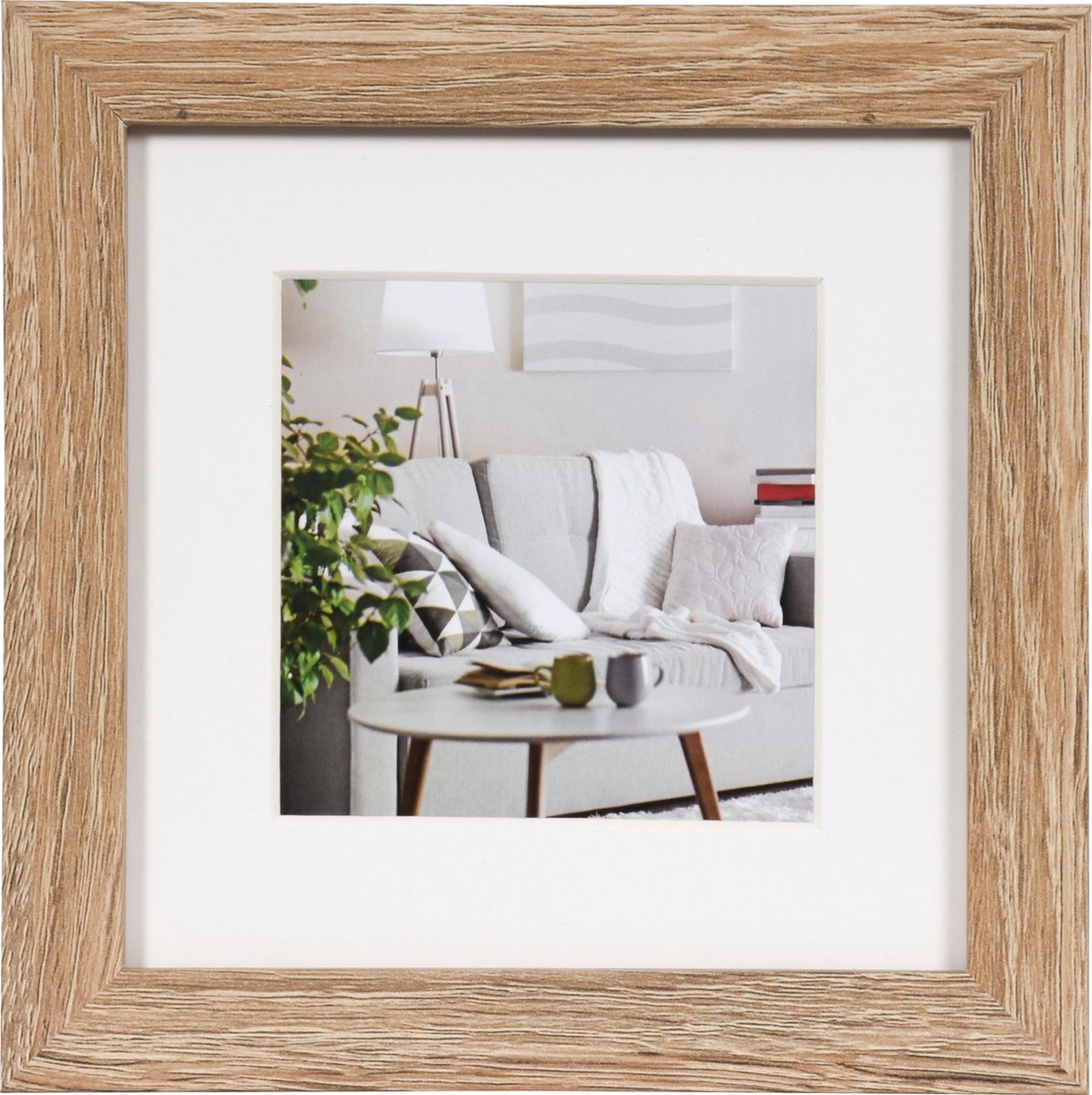 Henzo fotoramme - - moderne - fotostørrelse 15x15 cm - lysebrun