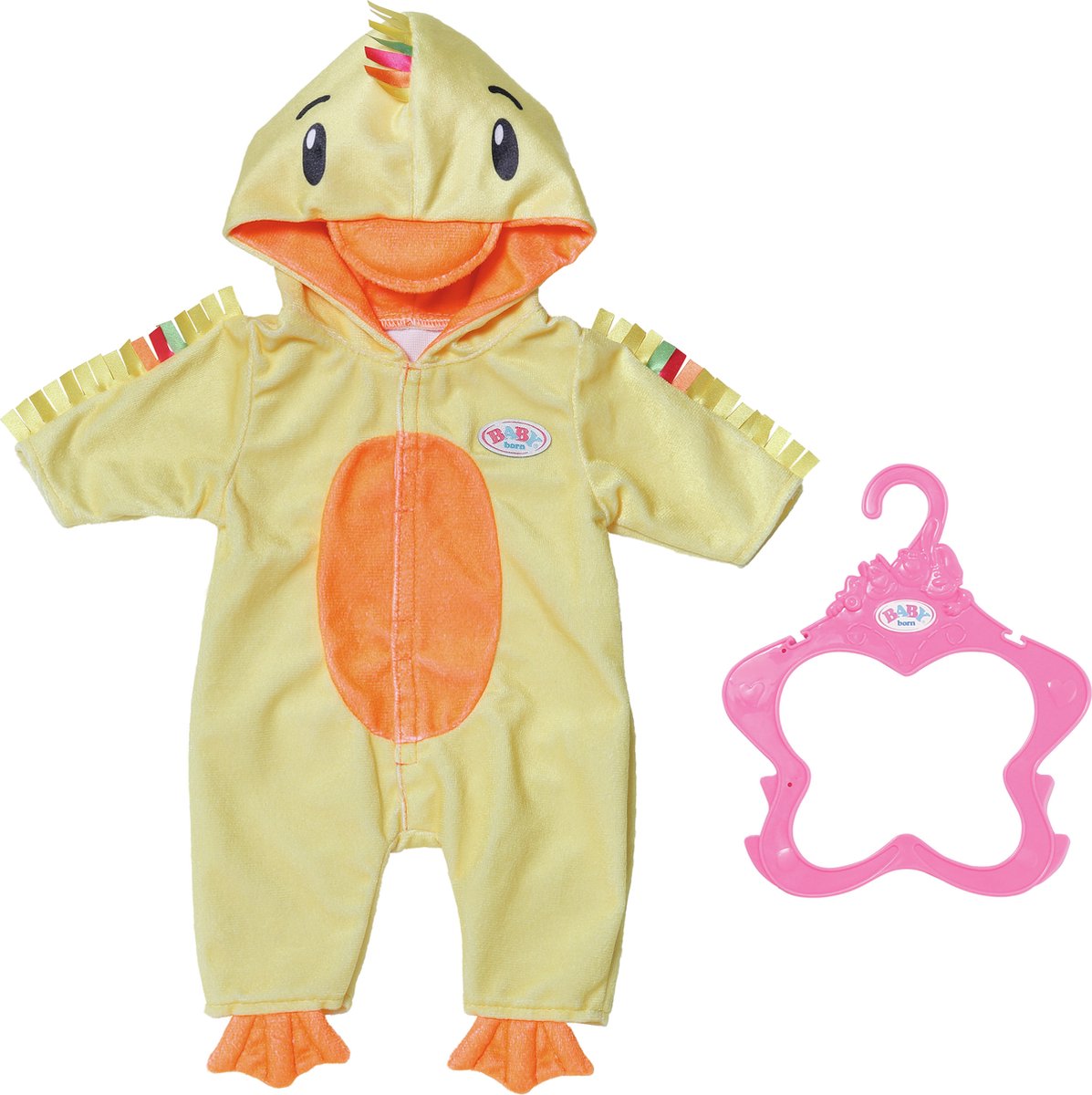 Baby born onesie til natten - dukketøj 43 cm