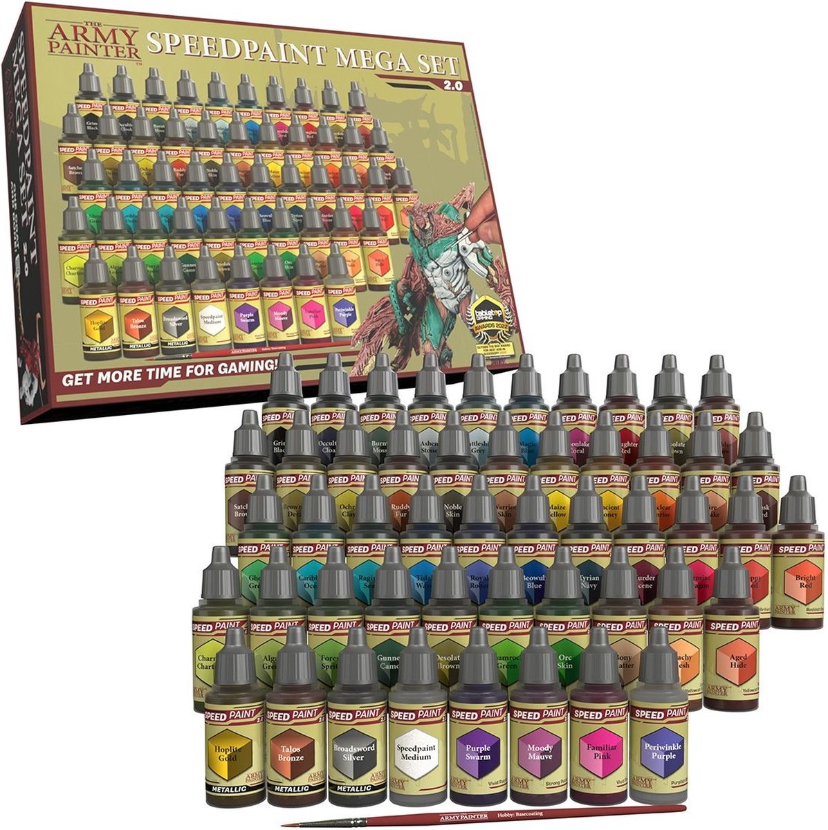 Army maleren speedpaint mega sæt 2.0 - 50 akrylmaling smart tropffläschchen - 18 ml akryl blæk model maling