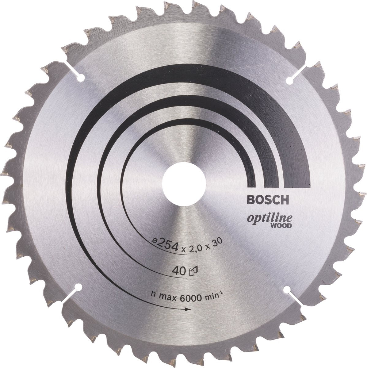 Bosch pro wood rundsavklinge, 254 x 2 x 30 mm